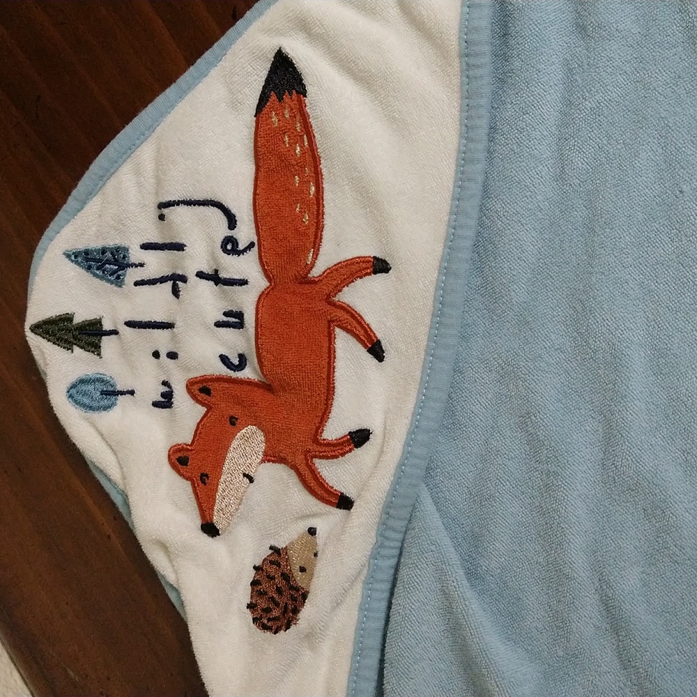 7 Items Little Me & More Fox Baby Themed, Blanket and Towel, Clothing Set - Picture 15 of 16